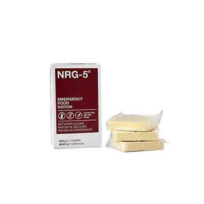 image NRG-5 Emergency Food Ration | 2300 kcal Nourriture d'urgence | Longue Conservation | pour Le Trekking, la randonnée, l'alpinisme et en Cas d'urgence