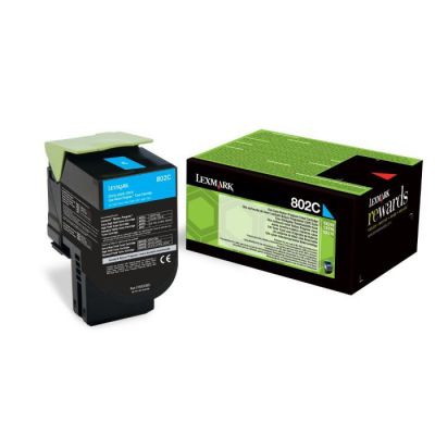 image Lexmark 802C Cartouche de Toner Laser Cyan