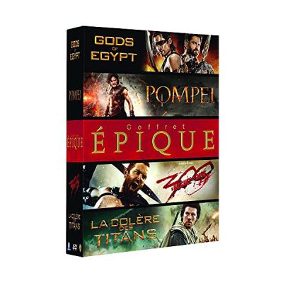 image Coffret épique : Pompéi + Gods of Egypt + La Colère des Titans + 300 : la Naissance d'un Empire