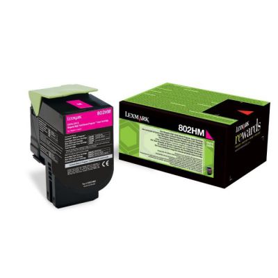 image Lexmark 80C2HM0 Cartouche de Toner Laser pour Imprimante CX410/510 Magenta