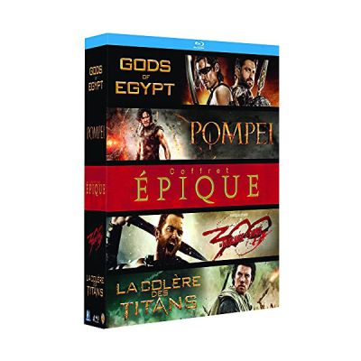 image Coffret épique : Pompéi + Gods of Egypt + La Colère des Titans + 300 : la Naissance d'un Empire [Blu-Ray]