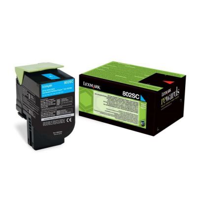 image Lexmark 80C2SC0 Cartouche de Toner Laser pour Imprimante CX310 Cyan