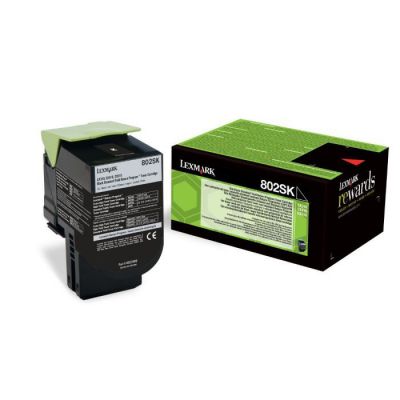 image Lexmark 80C2SK0 Cartouche de toner compatible avec Imprimante Noir