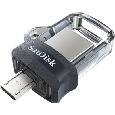 image SanDisk Ultra Dual m3.0 - Double Unité avec Connecteur micro-USB à une Extrémité et un connecteur USB 3.0, 64 Go