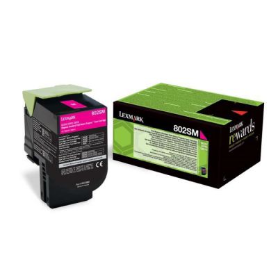 Lexmark 80C2SM0 Cartouche de Toner Laser pour Imprimante CX310 Magenta
