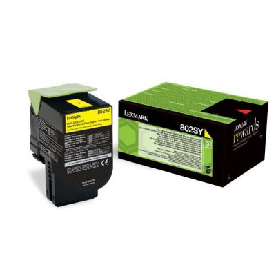 image Lexmark 80C2SY0 Cartouche de Toner Laser pour Imprimante CX310 Jaune