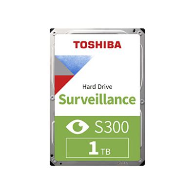 image Toshiba 1TB S300 Surveillance HDD - 3.5' SATA Internal Hard Drive Supports up to 64 HD Cameras at a 180TB/Year workload (HDWT720UZSVA)