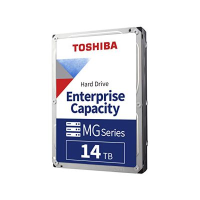 image Toshiba 14TB Enterprise Internal Hard Drive – MG Series 3.5' SATA HDD Mainstream server and storage, 24/7 Reliable Operation, Hyperscale and cloud storage (MG08ACA16TE)