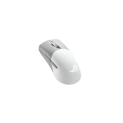 image ASUS ROG KERIS WIRELESS AimPoint / Blanc – Souris gaming (Connectivité tri-mode : 2.4GHz RF / Bluetooth / fillaire, capteur optique 36000 dpi, 5 boutons programmables, switches interchangeable)