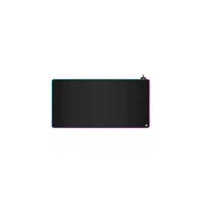 Corsair MM700 RGB Extended 3XL Tapis de Souris Gaming en Tissu - Surface de 1220 x 610 mm - Éclairage RGB sur Trois Zones à 360° - Hub doté de Deux Ports USB - Base en Rugueux Antidérapante - Noir
