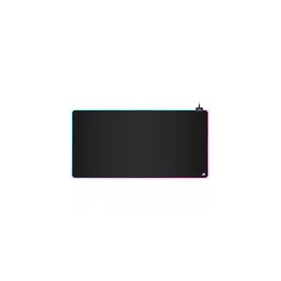 image Corsair MM700 RGB Extended 3XL Tapis de Souris Gaming en Tissu - Surface de 1220 x 610 mm - Éclairage RGB sur Trois Zones à 360° - Hub doté de Deux Ports USB - Base en Rugueux Antidérapante - Noir