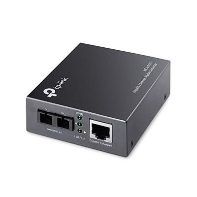 image TP-Link Gigabit Single-Mode Media Converter, Complies with IEEE 802.3ab and IEEE 802.3z Extends Fiber Distance Up to 20 km (MC210CS)