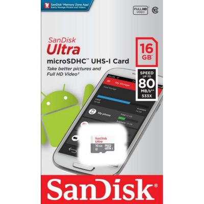 image SanDisk SDSQUNS-016G-GN3MN Carte micro SD Classe 10 16 Go