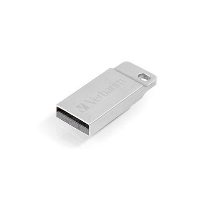 image Verbatim Clé USB Executive métal 32Go I USB 2.0 I USB Memory Stick I pour laptop ordinateur portable ultrabook TV autoradio I Stick USB 2.0 I Clé USB avec anneau pour porte-clés I argenté