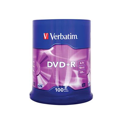 image Verbatim 43551 4.7Go 16x DVD+R Matt Silver - 100 Pack Spindle