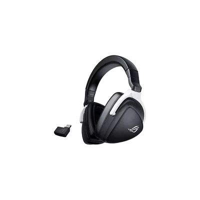 image ASUS Casque de jeu ROG Delta S (connexions sans fil USB-C 2,4 GHz et Bluetooth, autonomie de 25 heures, suppression du bruit par IA, compatible avec PC, Mac, PlayStation 5, Nintendo Switch)