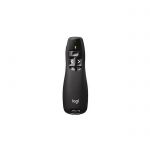 image produit Logitech R400 Télécommande de Présentation sans Fil, 2,4 GHz/Récepteur USB, Pointeur Laser Rouge, Portée de 15 Mètres, 6 Boutons, Commande Intuitive de Diaporama, Indicateur de Batterie, PC - Noir - livrable en France