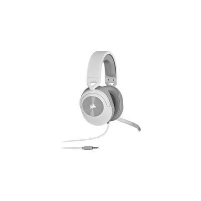 Corsair HS55 Surround Casque de Jeu Filaire Multiplateforme Léger – Blanc