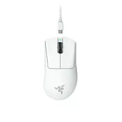 Razer DeathAdder V3 Pro - Souris Gaming Esports Ergonomique sans Fil (Design Ultra-léger de 64g, Capteur Optique Focus Pro 30K, Interrupteur de Souris Gen-3, sans Fil HyperSpeed) Blanc