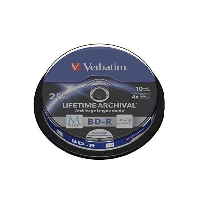image Verbatim 43825 25GB 4x M-Disc BD-R - 10 Pack Spindle