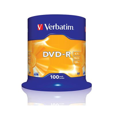 image Verbatim DVD-R 16 x 4,7 Go TARRINA 100 pièces 43549 (4)