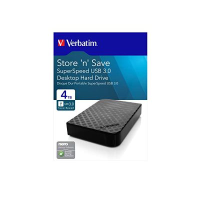 image Verbatim 47685 4TO Store 'n' Save 3.5" USB 3.0 HDD de bureau (Gen 2)