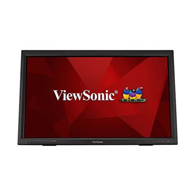 image ViewSonic TD2423 Moniteur à écran Tactile 24" Full HD, 10 points Touch, 5 ms, 250 CD/m², VGA, HDMI, DVI, Haut-parleurs, Noir
