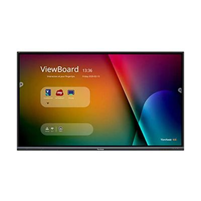 image ViewSonic ViewBoard IFP5550-3 - Classe 55' écran LED - Interactive - avec possibilité d'insertion de PC et Un écran Tactile (Multi Touch) - 4K UHD (2160p) 3840 x 2160 - D-LED Backlight