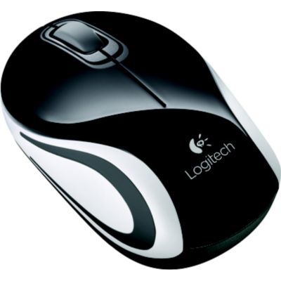 image  Logitech M187 (Noir) - Mini souris sans fil - ambidextre - capteur optique 1000 dpi - 3 boutons