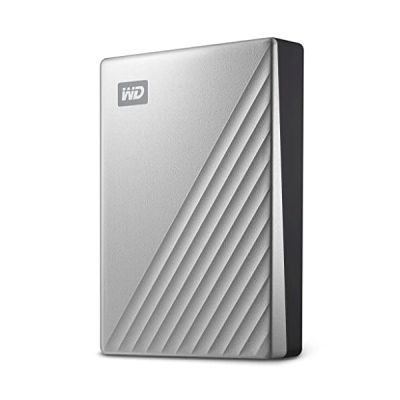 image WD 2TB My Passport Ultra Portable HDD USB-C with software for device management, backup and password protection - Works with PC, Xbox X, Xbox S, PS4 and PS5 - Silver