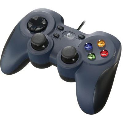 image Logitech F310 Manette de Jeu Filaire, Configuration Type Console, Croix Directionnelle 4 Switchs, Prise en Main Confortable, Câble 1,8m, PC/Steam/AndroidTV - Bleu/Gris