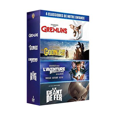 image Coffret 4 films cultes - Gremlins + Les Goonies + L'Aventure intérieure + Le Géant de fer - "Les références du film READY PLAYER ONE" - 4 DVD