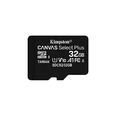 image Kingston Canvas Select Plus Carte MIcro SD SDCS2/32GB-3P1A Class 10 (3x cards,SD Adaptateur inclus)