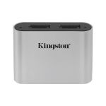 image produit Kingston Workflow Lecteur microSD USB 3.2 Gen1 Dual-Slot microSDHC/SDXC UHS-II - WFS-SDC - livrable en France