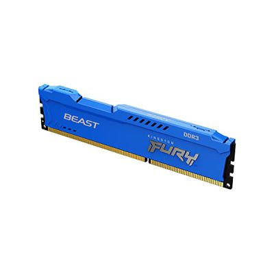 image Kingston FURY Beast Bleu 8GB 1600MHz DDR3 CL10 Mémoire Kit pour PC Module Simple KF316C10B/8