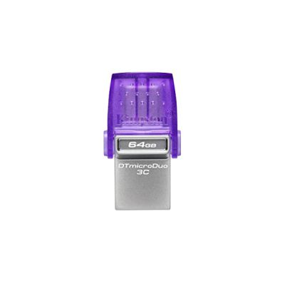 image Kingston DataTraveler microDuo 3C La clé USB 64GB USB Gen 3 Type-C et Type-A - DTDUO3CG3/64GB