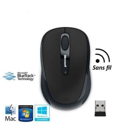 image Microsoft Wireless Mobile Mouse 3500 - Souris sans fil Noire