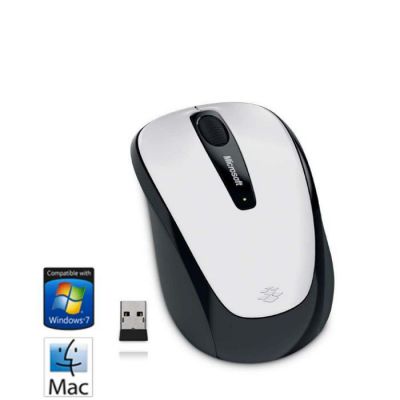 image Microsoft Wireless Mobile Mouse 3500 - Souris sans fil Blanche