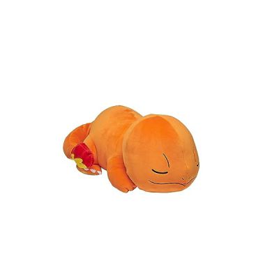 image Pokémon Bandai Peluche Salamèche (Charmander) 40cm - Peluche Toute Douce Qui dort - JW0075