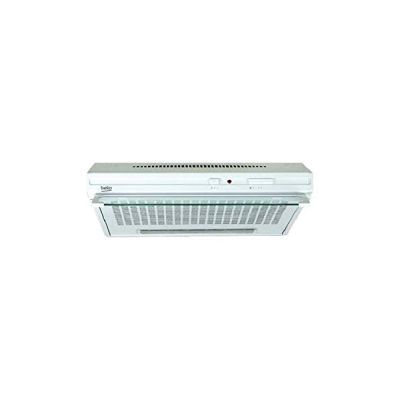 image Beko CFB 6432 W Cloche amovible standard 285 m3/h 63 dBA Efficacité énergétique D Intégrable Blanc Glissière Largeur 60 cm