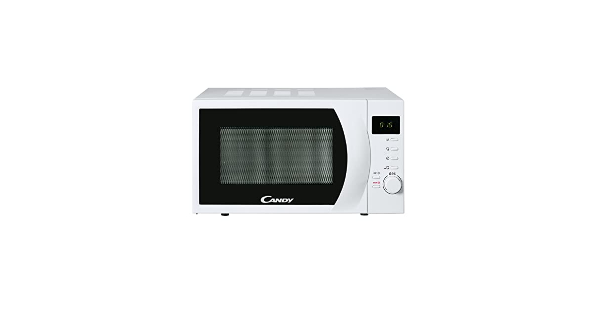 Micro-ondes Flama Blanc 1846FL, 700W, 20L De Capacité, 5 Programmes Automatiques 3 Niveaux De Puissance Fonction Decongelation