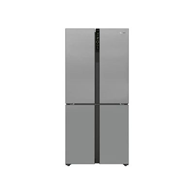 image Candy CSC818FX Réfrigérateur combiné - Pose libre, 436L (réfrigérateur 288L + congélateur 148L), 4 portes, No Frost, Gris, Classe F