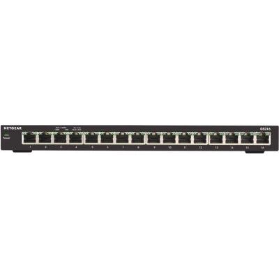 image NETGEAR (GS316) Switch Ethernet 16 Ports RJ45 Métal Gigabit (10/100/1000), Format Bureau, Boitier Robuste en Métal, Silencieux sans Ventilateur pour une Connectivité Simple et Abordable