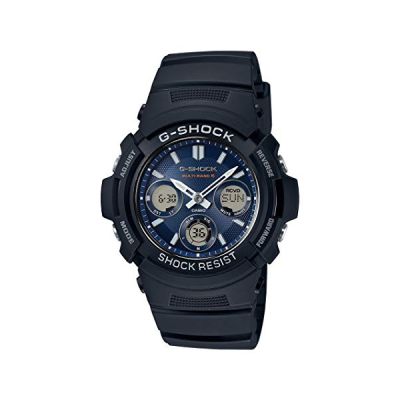 image Casio G-SHOCK Homme Analogique-Digital Quartz Montre avec Bracelet en Résine AWG-M100SB-2AER