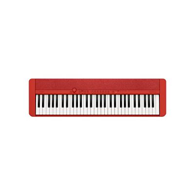 image Casio CT-S1RD CASIOTONE Piano-Keyboard avec 61 touches à frappe dynamique & M-Audio SP-1 - Pédale de Sustain Universelle pour Claviers Électroniques, Contrôleurs MIDI