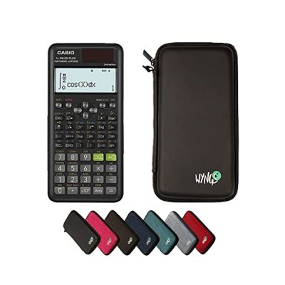 CALCUSO Pack économique: Casio FX 991 ES Plus II (2nd Edition) Calculatrice Scientifique + étui de Protection WYNGS Noir + Garantie étendue de CALCUSO
