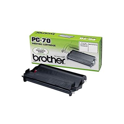 image BROTHER Cassette ruban PC-70 - Noir - 144 pages