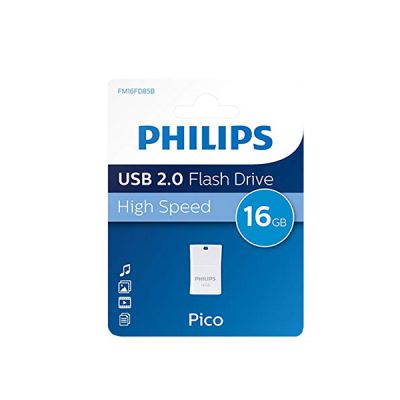 image Philips Pico Édition High Speed clé USB 2.0 16 Go Ultra Small pour PC, Ordinateur Portable, Smart TV, Audio pour Voitures et Autres, Vitesse de Lecture jusqu'à 21 Mo/s (Lot de 4)