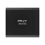 image produit PNY CS2260 EliteX-Pro USB 3.2 Gen 2x2 Portable SSD 500 GB, jusqu'à 1500 MB/s de Vitesse de Lecture et 900 MB/s de Vitesse d'écriture Noir