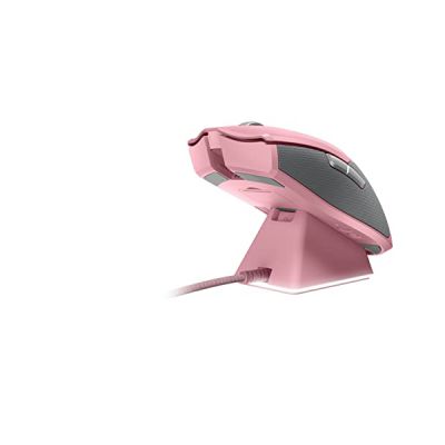 image Razer Viper Ultimate avec Station de Charge - Souris Gaming sans Fil avec Technologie HyperSpeed (Capteur Optique Focus+ 20K DPI, Design Léger 74g, Eclairage Chroma RGB) Rose Quartz